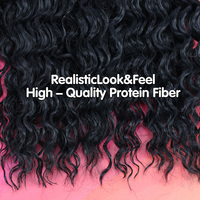 Cheveux synthétiques à tresser Julianna Wholesale 3X Jerry Water Wave Curly Protein Organic Crochet Hair, résistants à la chaleur, en fibre bio
