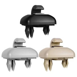 คลิปหนีบแว่นกันแดดสำหรับออดี้ TT A3 A4 A4L A6L A5 Q5 สีเทาสีเบจสีดำที่ยึดบังแดดรถยนต์ - Product Image 1