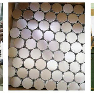 Boîtes rondes en aluminium pour baume à barbe, étiquettes privées, contenants cosmétiques avec matériaux 100 % recyclés, pots haut de gamme - Product Image 4