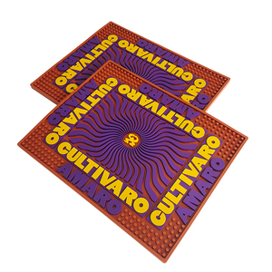 Personalized Custom Bar Service Pad Non Slip Particle Textured Waterproof Oil Resistant With Customizable Color Logo And Size - Product Image 1