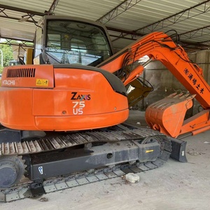 Excavadora Usada Hitachi ZX75US, Equipo de Construcción, Componentes Principales: Motor, Bomba, PLC, Caja de Cambios, Rodamientos, 7.5 Toneladas, Original - Product Image 3