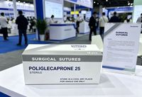 Harga Terbaik Benang Jahit PGCL dengan Jarum - Benang Monofilamen Halus Poliglecaprone 25 yang Dapat Diserap
