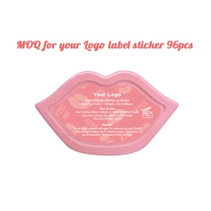 Meilleur parfum de pêche végétalienne, masque à lèvres en forme de cristal au collagène, gelée rose - Product Image 1