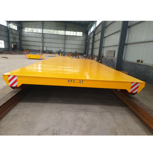 Carro de transporte de control remoto Carros de riel de 5 toneladas Carro de plataforma resistente eléctrico - Product Image 5