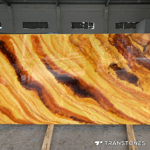 Ttranstones alabastro amarillo ónix para panel de pared interior color miel piedra artificial retroiluminada para pared - Product Image 3
