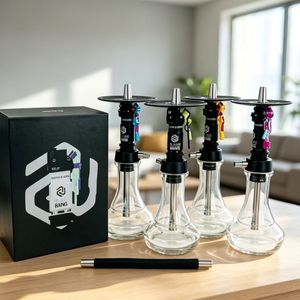 Juego de Cachimba de Lujo Blanco con Diseño de Granada de Mano, Botella de Acero Inoxidable con Acabado Espejo - Product Image 5