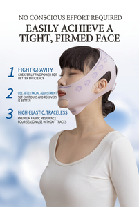 Bandeau élastique sculptant le visage en V, sans couture, <span class=keywords><strong>pour</strong></span> raffermir <span class=keywords><strong>la</strong></span> peau et améliorer les plis nasogéniens, <span class=keywords><strong>masque</strong></span> de remodelage facial - Product Image 4