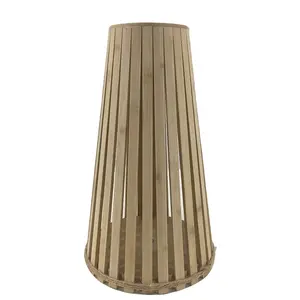 Grosir Gaya Alami DIY Lampu Tongkat Bambu Bagian Lampu Meja Dasar Lampu