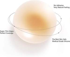Couvre-mamelons sans adhésif MISS&HUA pour femmes, cache-tétons réutilisables, ultra fins, invisibles, en silicone, lingerie féminine - Product Image 3