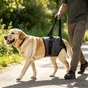 Arnés de elevación para perros, soporte de movilidad para patas traseras con acolchado grueso, eslinga ajustable con correa ancha para rehabilitación de patas traseras de perros mayores - Product Image 4
