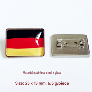 Nuevo Broche de la Bandera de Zambia, Pin Cuadrado, Broche de Países Nacionales, Regalo Novedoso, Recuerdo de Viajero, Regalo para Aficionados a Clubes de Fútbol, Personalizado - Product Image 2