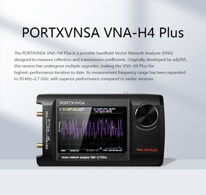 VNA-H4 cộng với 50kHz-2.7GHz di động cầm tay ăng-ten Vector phân tích mạng 4-inch IPS LCD 32GB SD thẻ để phân tích phổ - Product Image 3