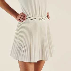 Jupe-short de sport 2-en-1 taille haute pour femme, sexy, pour le tennis en extérieur, avec logo frontal, en spandex extensible plissé - Product Image 1