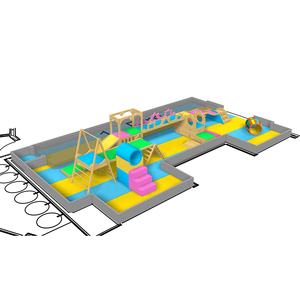 Nuovo Stile di <span class=keywords><strong>Parco</strong></span> <span class=keywords><strong>Giochi</strong></span> per Bambini, Attrezzatura Portatile per <span class=keywords><strong>Giochi</strong></span> Morbidi con Zip Line, Vendita Calda - Product Image 1