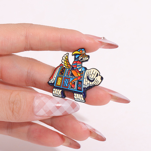 设计师定制波西米亚风格狗珐琅别针翻领胸针衬衫包徽章饰品礼品朋友批发库存 - Product Image 4