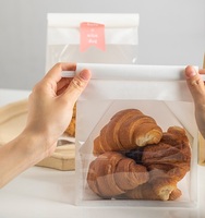 Sac d'emballage en papier de boulangerie imprimé personnalisé sac de pain grillé de qualité alimentaire sac de fenêtre en papier Kraft