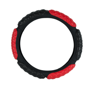 Accesorios deportivos de moda para coche, cubiertas para <span class=keywords><strong>volante</strong></span> de coche rojas y negras - Product Image 1