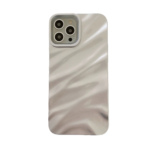 Funda de Lujo con Patrón de Ondas 3D Electrochapada para iPhone 17 16 15 14 13 12 11 Pro Max XS Max <span class=keywords><strong>XR</strong></span> 7 8 Plus, Cubierta Brillante y Moderna - Product Image 2