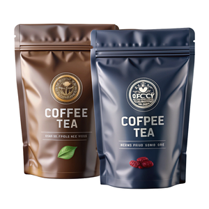 Bolsas de café personalizadas impresas, de aluminio mate, con cierre hermético, a prueba de olores y humedad, directamente de fábrica. - Product Image 1