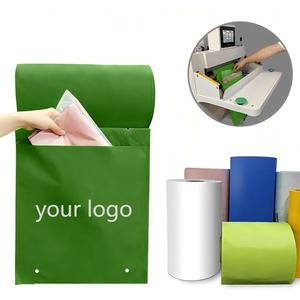Plástico Reciclado a <span class=keywords><strong>Precio</strong></span> de Fábrica para Bolsas Personalizadas, Rollo de Bolsas de Embalaje para Mensajería, Preabiertas, Impresión en 8 Colores para Envíos - Product Image 1