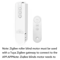 Zigbee WIFI BLE Tuya dapat diisi ulang pintar, mesin Roller penutup jendela Remote kontrol Motor Bar operasi Android untuk penggunaan rumah