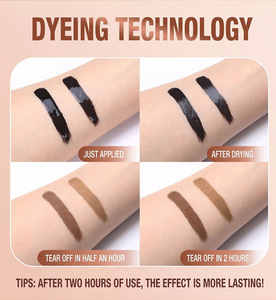 Gel à sourcils Peel-Off à haute teneur en pigments Produits de maquillage de marque privée <span class=keywords><strong>Crayon</strong></span> à sourcils crème <span class=keywords><strong>semi</strong></span>-permanente imperméable et longue durée - Product Image 5