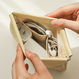 Sac de rangement multifonctionnel YuanBen en PU, rectangulaire, portable, pour maquillage, rouge à lèvres, écouteurs, câbles, organiseur de voyage - Product Image 3