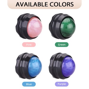 Rodillo de Masaje Facial y Cervical de Cuarzo Rosa Natural, Masajeador de Tejido Profundo - Product Image 3