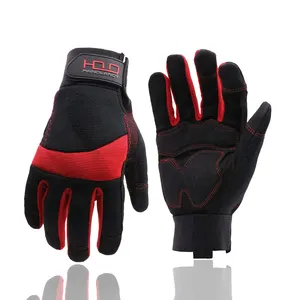 PRI Durable Padded Work Gloves with Vibration Resistant Firm Grip Touch Screen Tip Comfortable Protective