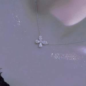 Producto de Venta caliente 925 Chapado en plata forma de mariposa diseño Moissanite joyería collar de diamantes - Product Image 6