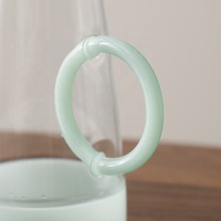 Théière et bouilloire en verre transparent moderne faits à la main pour café, thé et bar pub décor à la maison artisanat d'art fait à la main