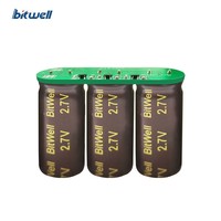 Modul Kapasitor Farad BITWELL 3-Seri Diameter 8mm 8.1V yang Dapat Disesuaikan, Modul Super Kapasitor 1.1F - Suhu Operasi -40~+65