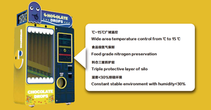 Tốt nhất bán nguyên chất ca cao bơ sô cô la đường đậu kẹo quả khu vực rộng kiểm soát nhiệt độ máy bán hàng tự động - Product Image 4