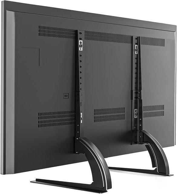 Universal Tabletop Stand Height Adjustable Desktop Monitor Mount VESA Compatible Steel Screen Holder Base
