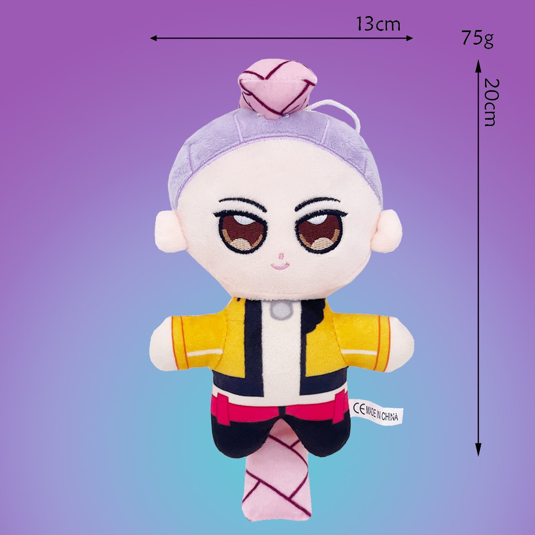 Q version purple hair long braid-finished products