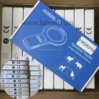 Lector de Microchip RFID FDXB de 134.2kHz, Portátil, 1000 Registros, Escáner de Etiquetas de Oreja para Animales, Escáner de Chips para Mascotas, para Identificación de Perros y Gatos