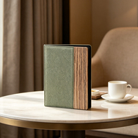 Bloc-notes de luxe personnalisé en cuir pour hôtel, dossier de menu en cuir pour chambre d'hôtel, dossier de directoire de chambre en cuir
