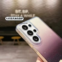 Coque de téléphone antichoc de luxe en TPU électroplaqué avec support pour Samsung S26 Ultra – Transparente, en promotion, pour téléphone portable Plus