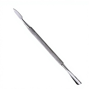 Pousse-cuticules et outil de suppression de cuticules ASAP, en acier inoxydable plat, couleur OEM, pour nettoyer les ongles, manucure durable, réutilisable, double usage - Product Image 1