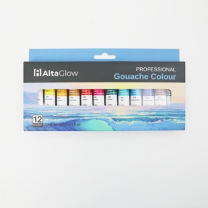 Ensemble de peinture <span class=keywords><strong>Gouache</strong></span> à haute teneur en pigment non toxique 12 couleurs pour papier artiste étudiants Style toile peinture usine boîte - Product Image 2