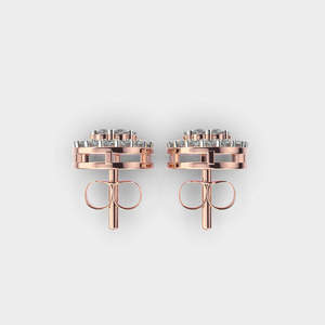 Round Brilliant Moissanite <b>Stud</b> Earrings 925 <b>Sterling</b> <b>Silver</b> Premium Designer Fashion Jewelry for Women Daily Wear - Product Image 3