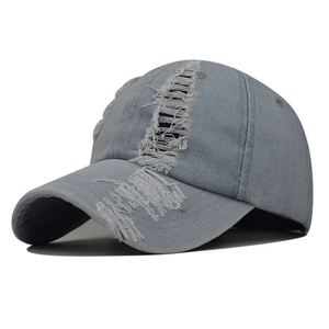 2024 New Trendy Worn Out Baseball Cap Blank Distressed Denim Dad <b>Hat</b> - Product Image 6