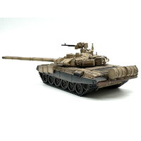 Modèle de char d'assaut russe T90 T-90 à l'échelle 1/72, peinture désertique, collection de bureau, ornement ou bibelot
