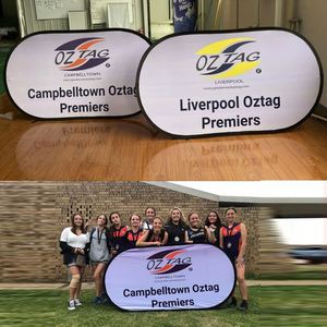 Custom Horizontal Pop up Banner Outdoor Advertising Promotional Double Sided a <b>Frame</b> Display Stand - Product Image 6
