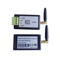 Module convertisseur IOT sans fil longue portée 1000 mètres LoRa 415-450 MHz Point-à-Point RS485 WST-WG2LORA 9-24V Antenne 12 dB