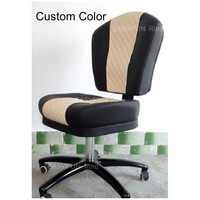 Tabouret réglable en hauteur avec dossier, chaise roulante robuste avec roulettes pour les magasins de proximité et les salles de jeux