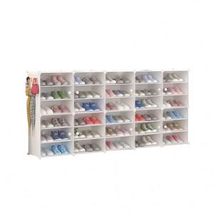 Scatola Portascarpe Impilabile Trasparente Nera con Apertura Frontale in Plastica - Product Image 2