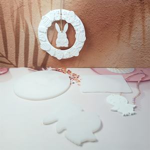 แม่พิมพ์หล่อทำด้วยมือทำจากเรซิ่นสำหรับเครื่องประดับตกแต่งแบบทำมือแม่พิมพ์จี้กระต่ายเครื่องมือทำเค้ก X0112 - Product Image 4