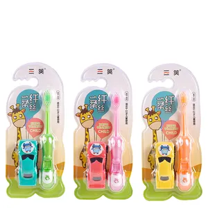 लवली बच्चे टूथब्रश अनुकूलित रंग oem के सुपर ठीक नरम बाल खड़े मसूड़ों की रक्षा के लिए टूथ ब्रश बच्चे
