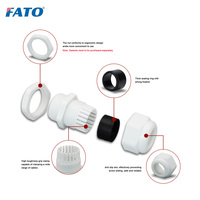 Passe-câble FATO en plastique avec joint d'étanchéité IP68 PG-7/9/11/16/19/21/25/29/36/42/48/63, manchon en nylon réglable, connecteur étanche